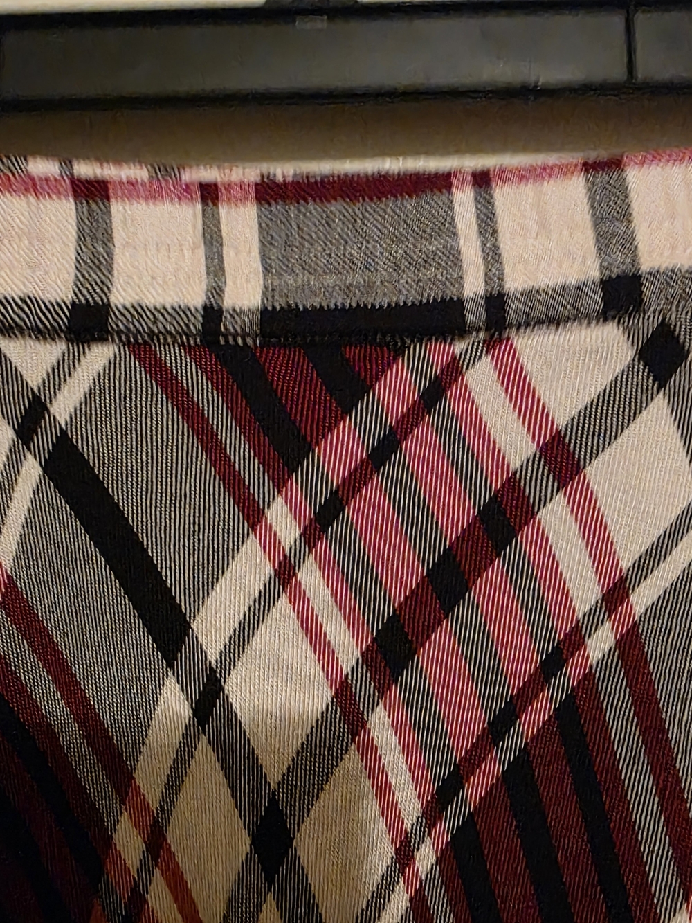 Chaps Plaid Maxi Skirt in Red , Black, and Cream Size XL - Picture 5 of 7